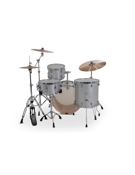 Drum-Set Grestch 4 shells - Catalina Maple 22" - Silver Sparkle