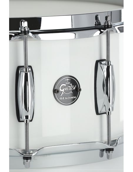 Caisse Claire Renown Maple 14"x6,5" - Piano Blanc