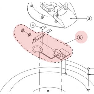 Prise jack et capteur avec fixation pour CY-14 - JACK SENSOR HLD ASSY W/WASHER NUT HOLDER