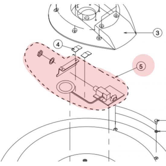 Prise jack et capteur avec fixation pour CY-14 - JACK SENSOR HLD ASSY W/WASHER NUT HOLDER