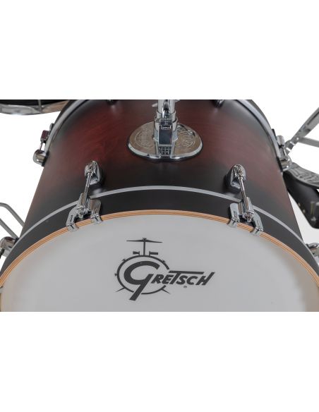 copy ofDrum-Set Grestch 4 shells - Catalina Maple 22" - Satin Deep Cherry Burst