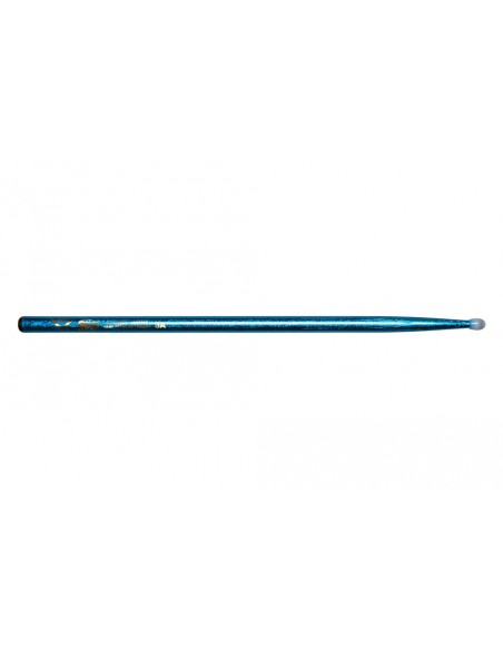 VCB5AN - Baguettes de batterie Color Wrap 5A Blue Sparkle Nylon Tip