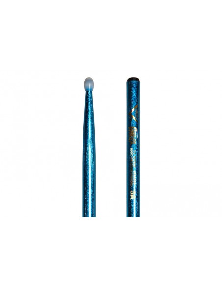 VCB5AN - Drumsticks Color Wrap 5A Blue Sparkle Nylon Tip