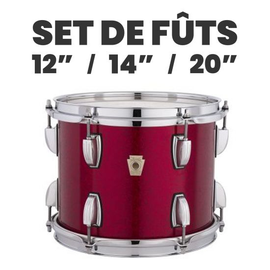 Set de Fûts Erable Naturel Downbeat Outfit - Ludwig Legacy Finition Wraptite
