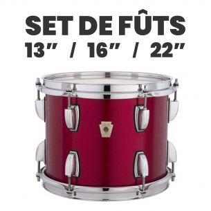 Set de Fûts Erable Naturel Fab Outfit - Ludwig Legacy Finition Wraptite