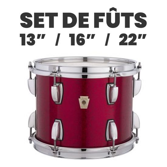 Set de Fûts Erable Naturel Fab Outfit - Ludwig Legacy Finition Wraptite