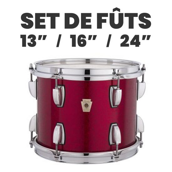 Set de Fûts Erable Naturel ProBeat Outfit - Ludwig Legacy Finition Wraptite