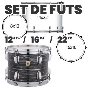 EuroBeat Outfit Natural Maple Drum Set - Ludwig EU Classic Maple with Wraptite Finish