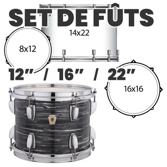 EuroBeat Outfit Natural Maple Drum Set - Ludwig EU Classic Maple with Wraptite Finish