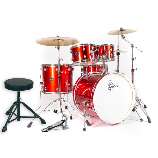 Kit Complet 5 futs Energy 22" - Rouge
