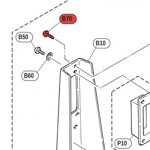 Vis auto-taraudeuse à tête bombée -C 3.0X8 ZMC2BL