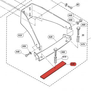 Dual Lock fastening strip 25X150 KP60