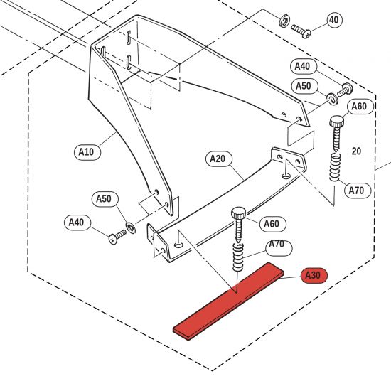 Bande de fixation Dual Lock 25X150 KP60
