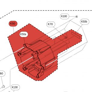 Ensemble de capot arrière DE 000517 KP90