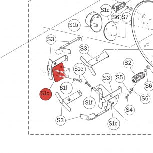 Leg mount 1.6 KP125