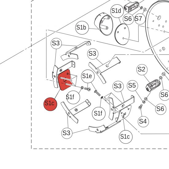 Leg mount 1.6 KP125