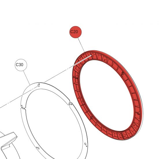 Painted ring KP100