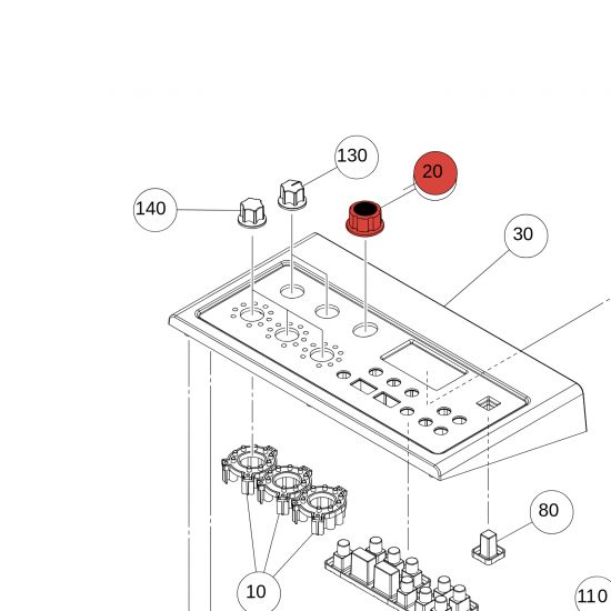 Ensemble bouton d’encodeur EAD10