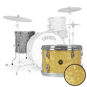 Floor Tom USA Broadkaster Nitron Wrap - Antique Pearl