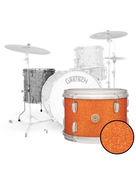 Floor Tom USA Broadkaster Nitron Wrap - Gold Glass