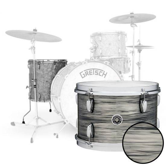 Floor Tom USA Broadkaster Nitron Wrap - Grey Oyster