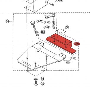 Support de fixation de base KP80