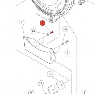 Vis à tête bombée 4.0X10 MFZN2B3 XM4080