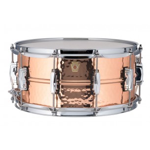 LC662K Caisse claire Copper Phonic 14" x 6,5" fût martelé, coquilles impériales - Cuivre poli
