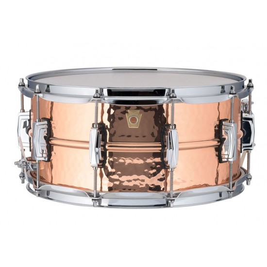 LC662K Caisse claire Copper Phonic 14" x 6,5" fût martelé, coquilles impériales - Cuivre poli