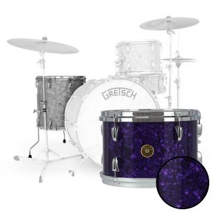Floor Tom USA Broadkaster Nitron Wrap - Purple Marine Pearl