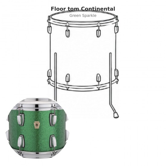 Continental floor tom 14" x 14" -...