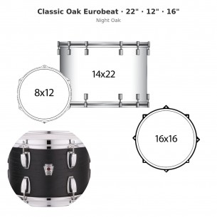 3 fûts Classic Oak Eurobeat...