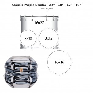 4 fûts Classic Maple Studio...