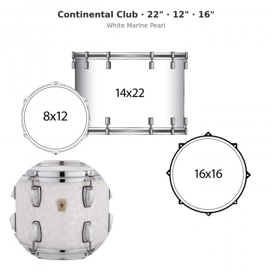 Continental Club 4-piece shell pack...