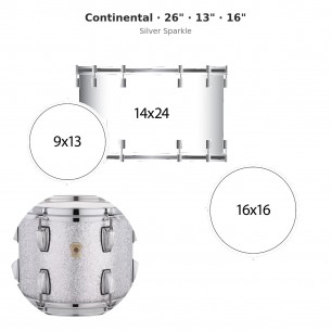 Continental 3-piece shell...