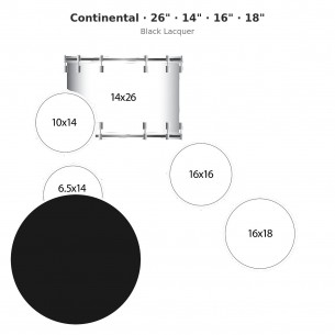 4 fûts Continental 26" -...