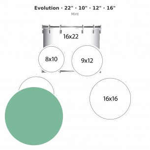 5 fûts Evolution 22" avec...