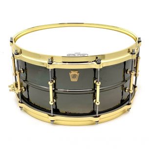 LB417KBT Caisse claire Black Beauty 14" x 6,5" martelée accastillage laiton - Laiton noir nickelé