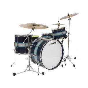 3 fûts Club Date Downbeat 20" - Duco bleu et argent
