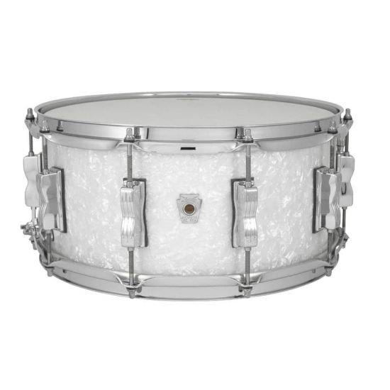 LS764XX0P Classic Oak snare drum 14" x 6.5" Wraptite - White Marine Pearl