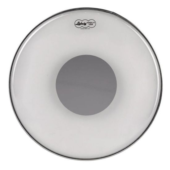 LW6116R Remo Ambassador Silver Dot tom batter head 16" - Clear
