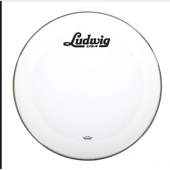 LW1222P3SWV Remo Powerstroke 3 bass drum resonant head 22" - Smooth white, script logo