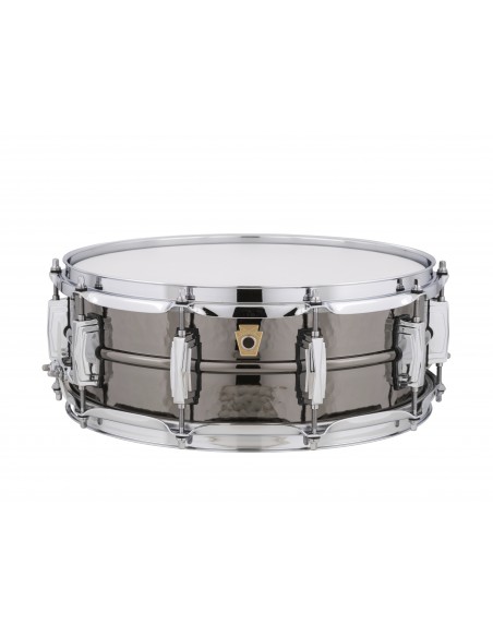 LB416K Caisse claire Black Beauty 14" x 5" fût martelé, coquilles impériales - Laiton noir nickelé