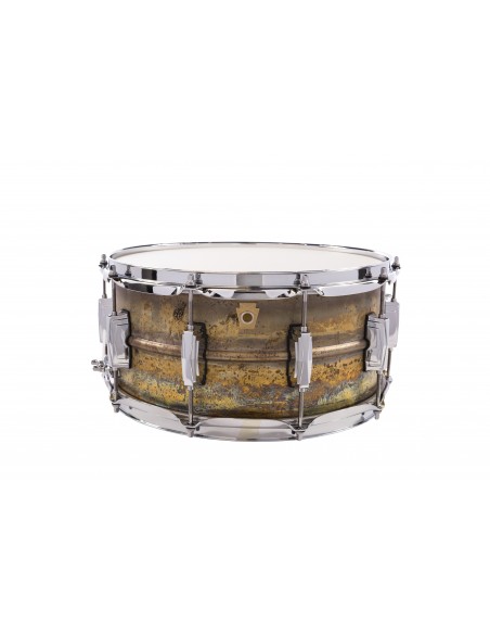 LB464R Raw Brass Phonic snare drum 14" x 6.5" imperial lugs - Raw brass