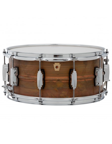 LC663 Copper Phonic snare drum 14" x 6.5" imperial lugs - Raw copper, natural patina