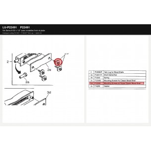 P22491 Sems screw 8-32 x...