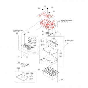 Upper Case Assembly (Top Cover) for Yamaha DTX-PRO Drum Module