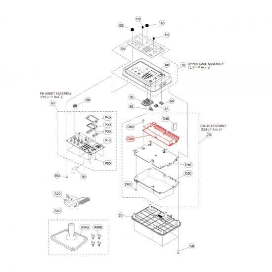 Jack Connector Circuit Board (JK) for Yamaha DTX-PRO Drum Module