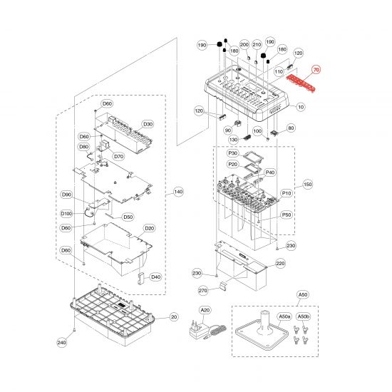 Bouton en plastique pour module Yamaha DTX-PROX