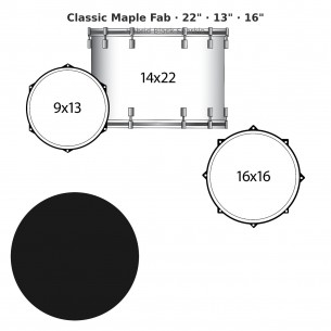 3 fûts Classic Maple Fab...